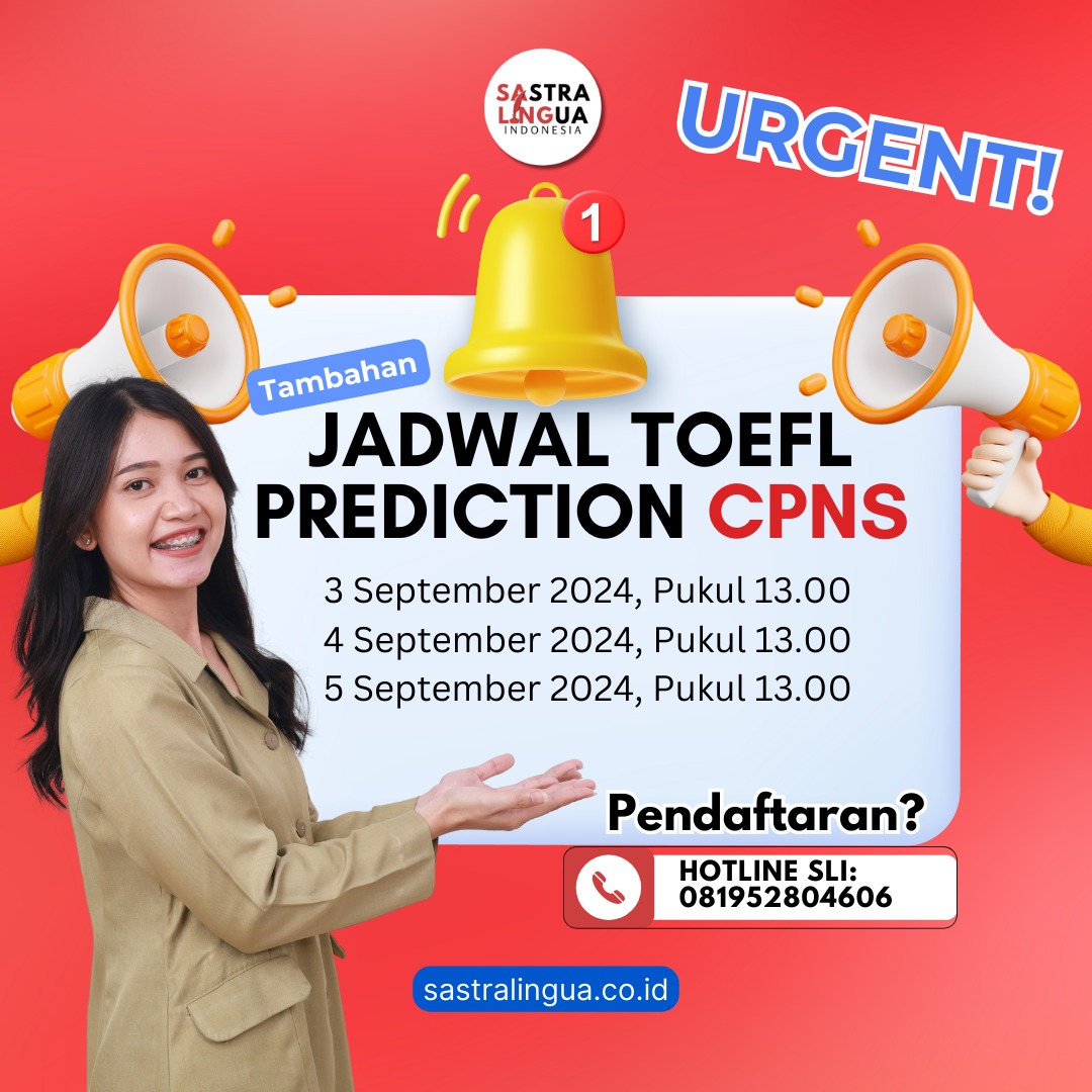 TES TOEFL PREDICTION RESMI SELEKSI CPNS 2024