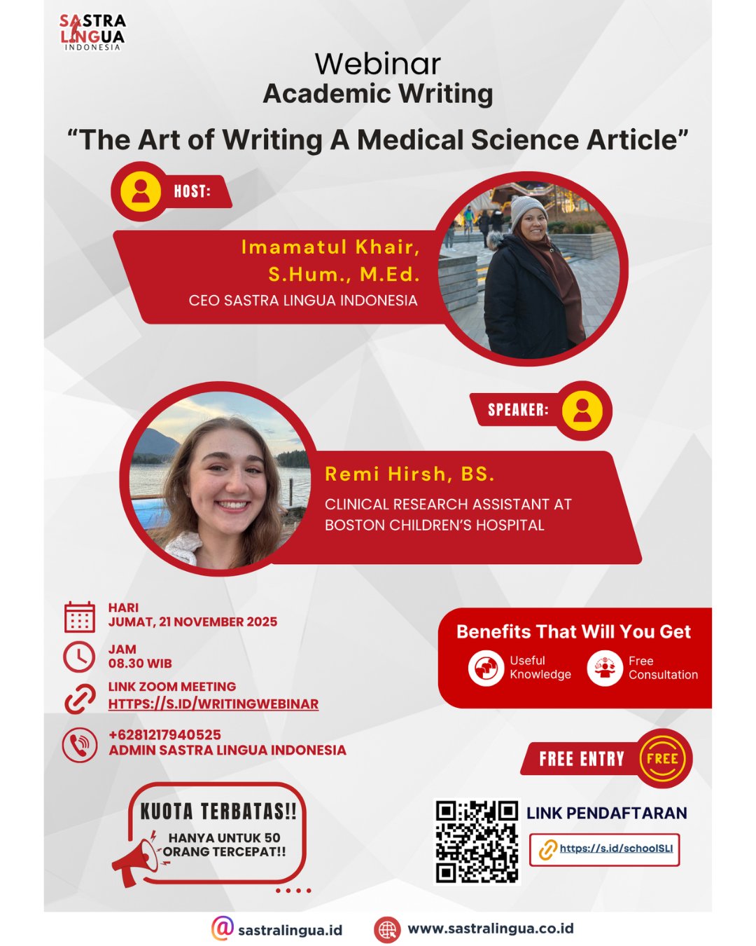 Sastra Lingua Indonesia Selenggarakan Webinar Penulisan Bidang Kesehatan